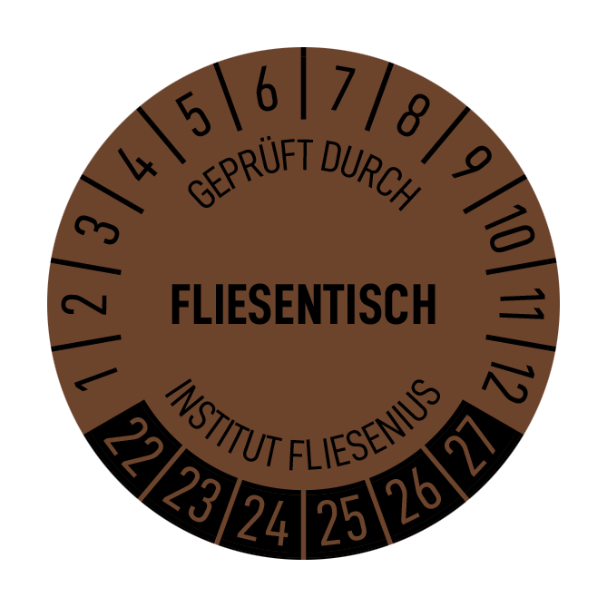 Aufkleber - 10 Prüfplaketten
